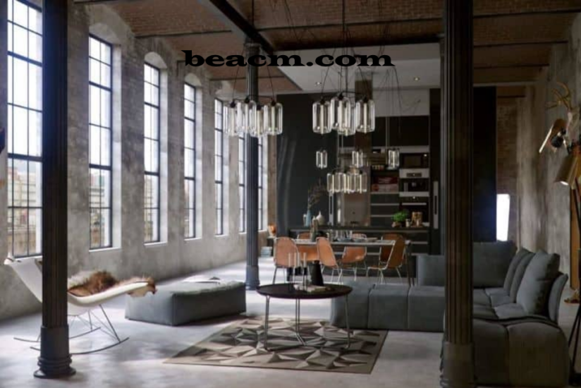 To create an industrial interior design