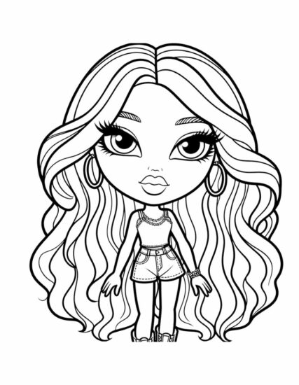 Bratz Doll Coloring Pages