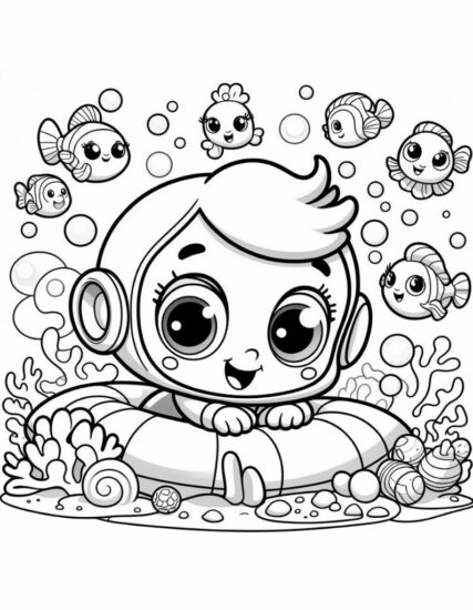 Coloring Pages Bubble Guppies