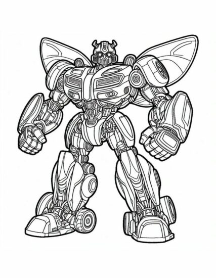Bumblebee Transformer Coloring Pages