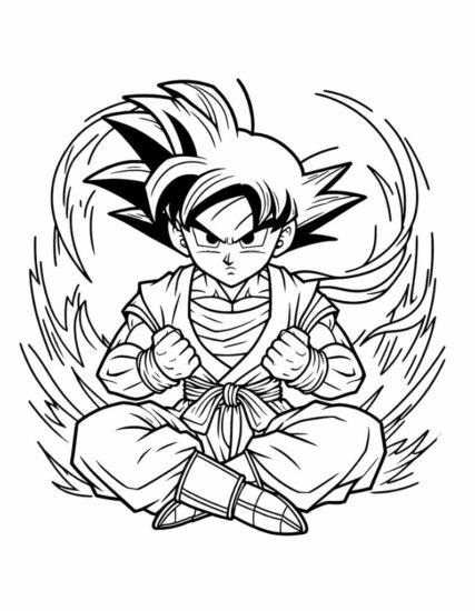 Coloring Pages of Goku