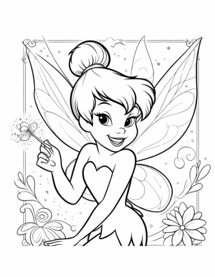 Coloring Pages of Tinkerbell